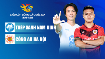 Siêu Cúp Quốc Gia 2025: Thép Xanh Nam Định – CA Hà Nội