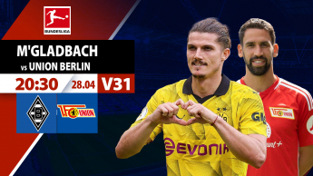 M'Gladbach vs Union Berlin - Bundesliga 2023/24 - Vòng 31